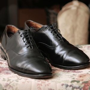Black Allen Edmond Park Avenue Cap-Toe Oxford Mens Dress Shoe Style 5615 Size 9½